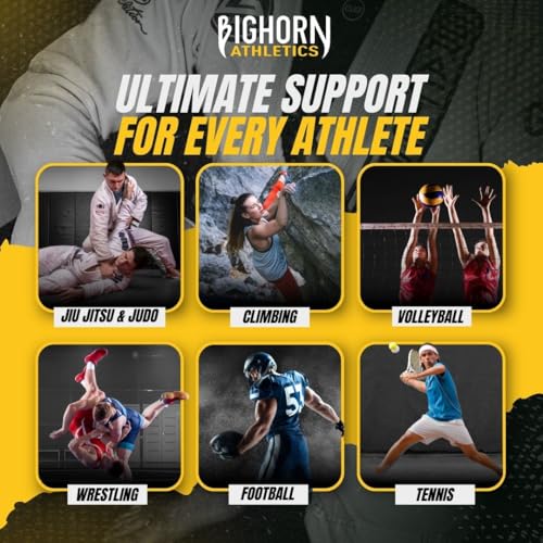 Bighorn Athletics Jiu Jitsu Finger Tape | Residue-Free Athletic Finger Tape for Sports & Injuries: Rock Climbing, Volleyball, Football, Basketball, Hands & Toes | 0.3-Inch x 45-feet, 8-Rolls, Blue | For Jiu Jitsu, Rock Climbing, Volleyball, Football, Hand