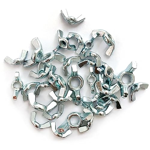 38 Pcs 5 Sizes 5/32",3/16",1/4",5/16",3/8" Wingnuts, Quality Carbon Steel Wing Nuts Zinc Plated Fasteners Parts Butterfly Nut, Hand Twist Tighten Hardware Nuts Butterfly Wing-Nut Assorted Kit - size: 5 Sizes (5/32", 3/16", 1/4", 5/16", 3/8") - 38 Pcs