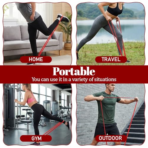 Resistance Bands Pull Up Assist Bands Workout Equipment Band Exercise Band Long Resistance BandSet for Working Out Stretching Fitness Training Physical Therapy for Men Women Gym Home