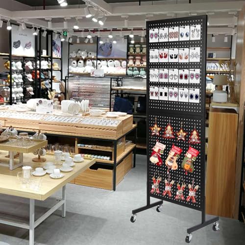 Eastern Tree 30 Packs 6" Metal Pegboard Hooks, Standard Peg Board Hooks is Fit to Standing Pegboard Display and Pegboard Panels - size: 6-Inch Hooks