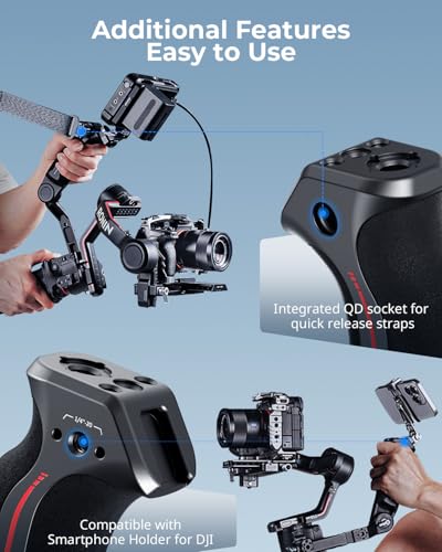 SmallRig Sling Handle Gimbal Handgrip for DJI RS 2 / RSC 2 / RS 3 / RS 3 Pro/RS 3 Mini/RS 4 / RS 4 Pro/RS 4 Mini/RS 5, Adjustable Gip for Low Angle Shots, w/QD Socket - style: Gimbal Handle