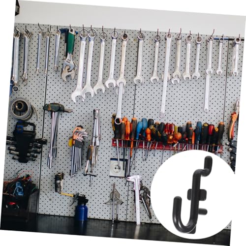 Kisangel 10pcs Plastic Pegboard Hooks Heavy Duty Pegboard Accessories for Garage Tool Storage Hanging Board Hooks for Organization and Wall Display