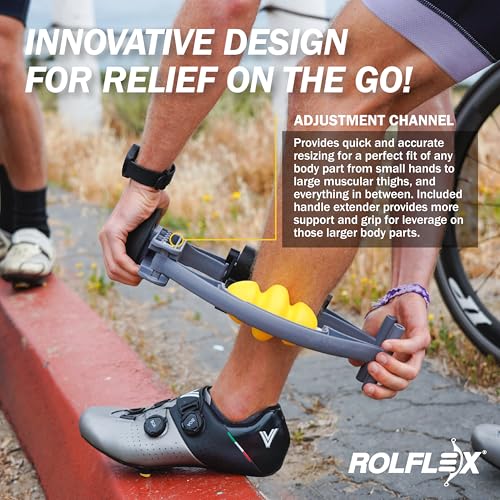 Rolflex Arm & Leg Massager Roller – Muscle Roller to Address Golfer’s Elbow, Tennis Elbow, Carpal Tunnel & More – Arm & Leg Massage Roller for Muscle Tightness & Faster Recovery - style: Rolflex