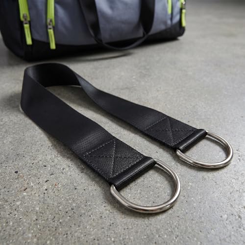UKCOCO Heavy Duty Nylon Weight Plate Loading Straps with Waist Pressure Dispersing Feature 2pcs for Barbell and Dumbbell for Pullups and Home Gym Workouts