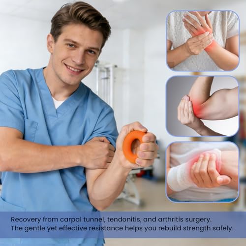 Grip Strength Trainer (9 Pack), Hand Gripper Strengthener, Finger Exerciser, Workout Equipment great for Rock Climbing, Carpal Tunnel Relief, Hand Recovery