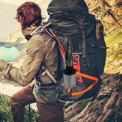 Wear-Resistant Chalk Bag for Rock Climbing and Mountaineering with Anti-Slip Powder Storage, Oxford Fabric and Fleece Material, Sturdy Outdoor Climbing Powder Storage Bag