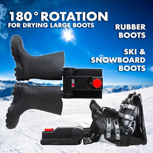 JobSite Portable Boot Dryer and Deodorizer – Fast Drying for Work Boots, Shoes, Boxing Gloves, Cleats & Ski Gear – Telescopic Collapsible Boot Warmer with ETL Certification - 6 pack
