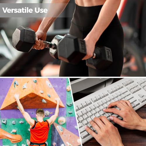 Hand Grip Exerciser Finger Strengthener, Adjustable with 30 Silicone Bands, Exercise Climbing Rehabilitation