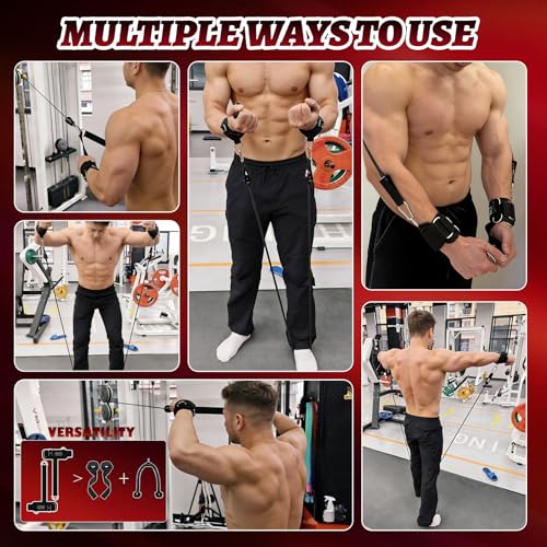 Weight Lifting Wrist Straps with 30Lbs Heavy Duty Rope-18 inch Cotton for Weightlifting Bodybuilding, Face Pull,Powerlifting, Pull Training & Deadlifts - color: Black
