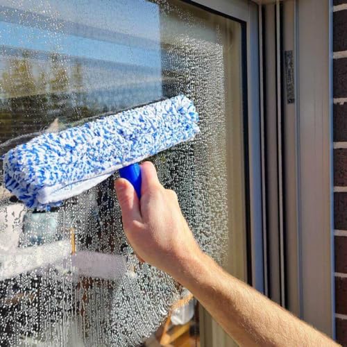 EnduroShield Professional Squeegee & Window Washer Cleaning Combo | Professional Window Cleaning Tool | Streak-Free Results | Ergonomic Design | Reusable - size: Combo: Squeegee with Window Washer