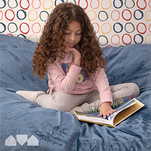 Milliard Crash Pad Sensory Pad with Foam for Kids and Adults with Washable Cover (5 feet x 5 feet) (Blue) - color: Blue