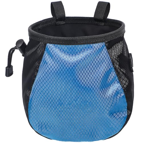 2 Pcs Climbing Chalk Bags Large Capacity Drawstring Closure Polyester Chalk Pouches for Rock Climbing and Weight Lifting Gymnastics Accessories