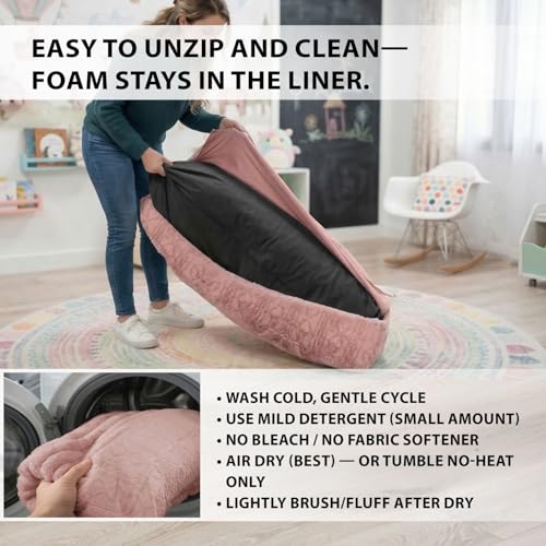 Matini Home Crash Pad 48" X 60" - High-Density Foam Floor Landing Mat, Professional Gymnastics Equipment for Impact Support, Jumping and Lounging - Pink - color: Pink 48" X 60"