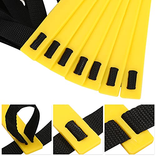 RiToEasysports Speed Training Agility Ladder PP and Nylon Speed Ladder 7 10 13 Rung Foldable Setup Footwork Coordination Training for Soccer Football Basketball Athletes - size: 5.5 meters 10 yuan