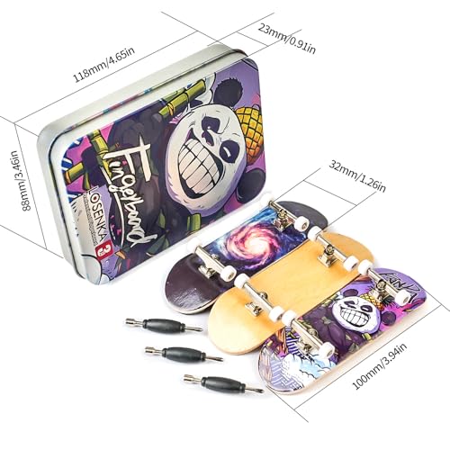 3 PCS Pro 32mm Fingerboard Wooden Board Professional Mini Finger Skateboard Set of 3 - color: Fingerboard-3pcs