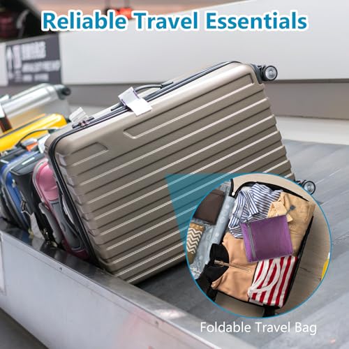 60L Duffle Bag with Shoes Compartment - Foldable&Large Capacity Travel Duffel Bags, Lightweight & Water-Resistant Gym Bag - Purple - color: 60L-Purple
