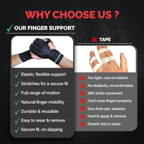 Finger Support Athletic Compression Gloves, Splint Alternative, Unisex L | Athletic Buddy Tape & Trigger Finger Sleeve & Brace, Arthritis Pain Relief & Joint Stabilizer for All Sports - size: Large, style: Original Glove