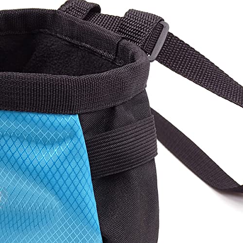 Climbing Chalk Bags,No Leak Rock Climbing Strawstring Bag - color: Light Blue