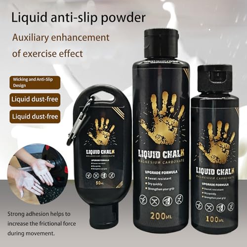 Liquid Chalks Gym Grip Enhancer Quick Drying Long Lasting Gel Body Bouldering Antislip Fluid Easy to Use Grip Enhancer - color: 100ml