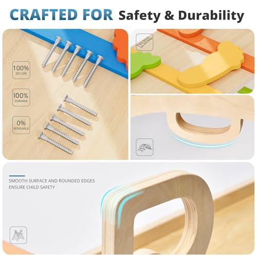 10-in-1 Pikler Triangle Set, Climbing Toys for Kids Neon Aurora - color: Neon Aurora