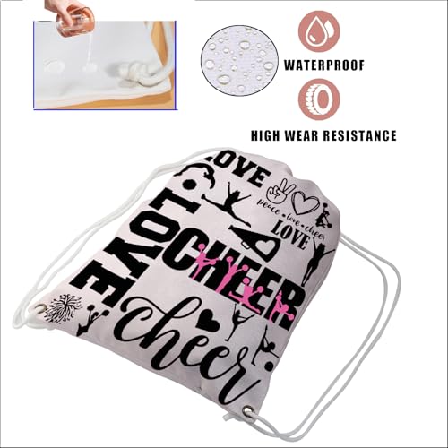 JYTAPP Cheer Bag Cheerleading Drawstring Bag Gifts for Cheerleading Lovers Cheerleader Gift Bag Cheer Stuff Cheer Team Gifts