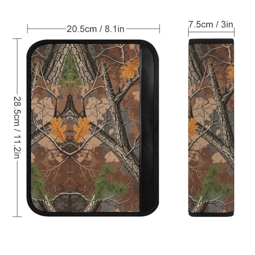 2 Pack Breathable Car Seat Belt Pad for Child, Stroller Pushchair High Chair, Hunting Camo Neck Strap Covers, Neck and Shoulder Support - color: Pattern 471