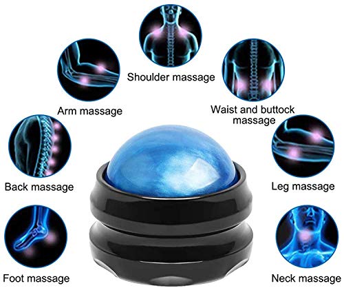 WOVTE Massage Ball, Lacrosse Balls, Self Massage Tool for Sore Muscles, Shoulders, Neck, Back, Foot, Body, Deep Tissue, Trigger Point, Muscle Knots, Yoga and Myofascial Release (Blue) - color: Blue