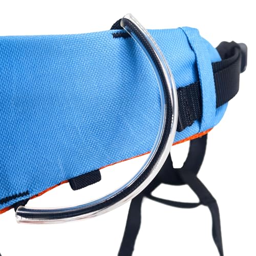 NewDoar Climbing Harness,Thin & Lightweight Rock Climbing Harness,Kids Half Body Harness,Waist Protection Comfortable Adjustable Safety Belt for Rappelling Fire Rescuing Tree Climbing Arborist