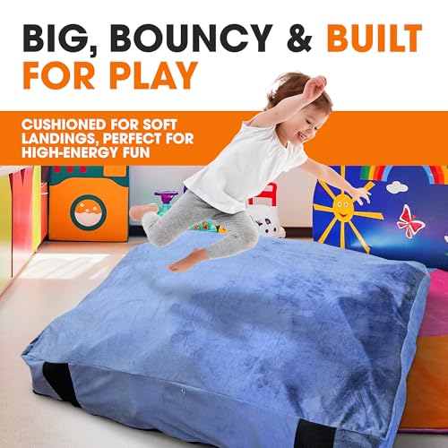 Cheer Collection Crash Pad - Crash Pads for Kids Sensory with Washable Cover - Sensory Room Must Haves - Crash Mat (3' x 4' FT) - size: 3'x 4' Feet