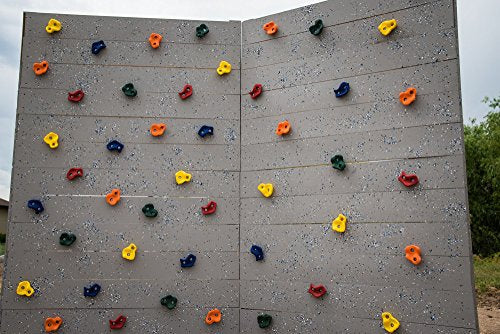 Squirrel Products Rock Climbing Holds for Kids, Deluxe Extra Large Climbing Rocks with Mounting Hardware - DIY Rock Wall Indoor & Outdoor Playground Accessories Wall Climbing Kit - Ages 3+ - style: 20 Pack XL Deluxe