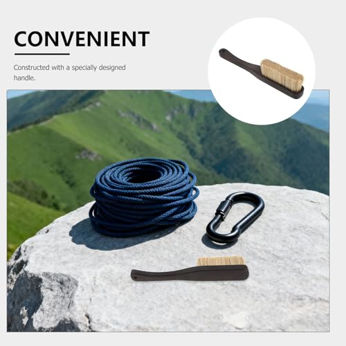 Cabilock Outdoor Rock Climbing Chalk Brush and Reducing Hand Fatigue with Boar Hair Bristles and Wooden Handle Quick Drying for Bouldering for Fitness Enthusiasts and Beginners