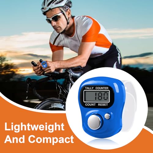 Amble Clicker Counter with Rhinestone, 5-Digit Tally Counter Clicker, Clickers for Lap, Pitch, Golf, Knitting, People Counting, Tasbih, Ideal Gift - style: 5 Pack
