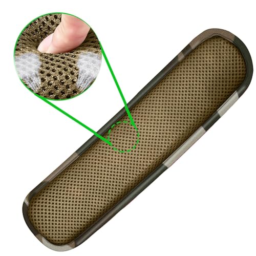 ZINZ Ultra Thick & Breathable Universal Shoulder Pad Cushion for Bag - Long & Comfort - color: Camouflage Green
