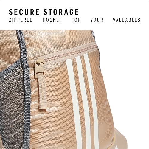 adidas Alliance Sackpack – Drawstring Backpack for Sports, Small Gym Bag, Magic Beige/Off White/2, OSFA - color: Magic Beige/Off White/2