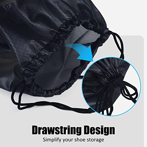Gloppie Shoe Bags for Travel, (2-Pack) Shoe Storage Bag with Drawstring, Packing Organizer for Sneakers, Gym, Luggage, Closet, Weekender Overnight Travel Essentials