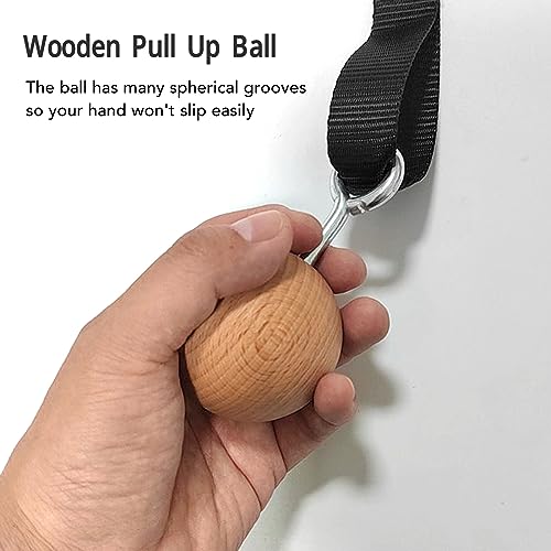 Gonetre Wood Pull Up Balls Rock Climbing Holds Training Set Arm Strength Trainer Pull Up Ball Climbing Holds, Gonetregx0yc4utzv