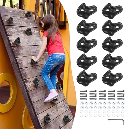 20PCS Rock Climbing Holds for Kids Climber,Extra Large Adult Rock Climbing Stones,Wall Stones with Screw Pad and Nut for Outdoor Indoor Climbing Frames Children Playground
