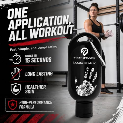 Liquid Chalk, Mess Free Gym Chalk for Weightlifting, Gymnastics, Rock Climbing, Dancing. Sweat Resistant and Long Lasting for Stronger Grip. - color: A4-1pk Cl
