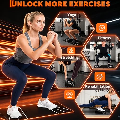 Garvee Squat Wedge Block 15° - Heel Elevated Slant Board for Squats, Knees over Toes & Weightlifting, 1000lb Capacity, Non-Slip One-Piece Design, Home Gym Accessory