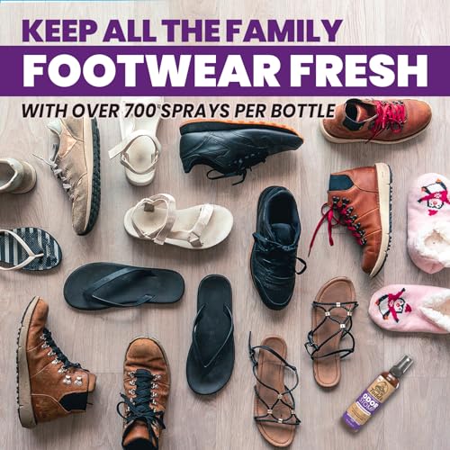 Uncle Todd's Shoe Deodorizer Spray - Proven & Powerful Enzyme Formula Spray for Shoe Odor Elimination in All Footwear (Midnight Rain) - size: 4 Fl Oz (Pack of 1)