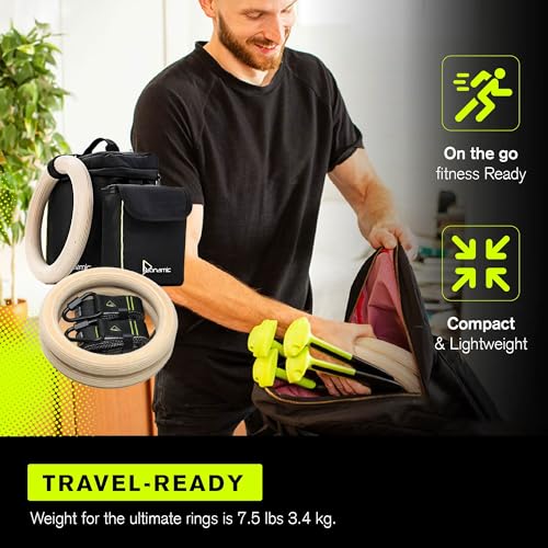 Duonamic Eleviia: Portable Doorway Pull-Up Bar – Lightweight, Travel-Ready, 250 lb Capacity - color: BROWN