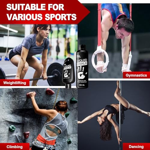 Liquid Chalk 2 oz & 12 oz, Mess-Free Gym Chalk for Lifting | Pro Grade, Quick-Drying Grip for Weightlifting, Gymnastics, Rock Climbing & Dancing - style: 2 oz - 1 Pack