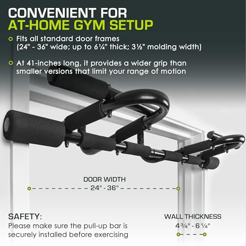 ProsourceFit Pull Up Bar for Multi Use Fitness & Home Gym Exercise - style: Multi Grip