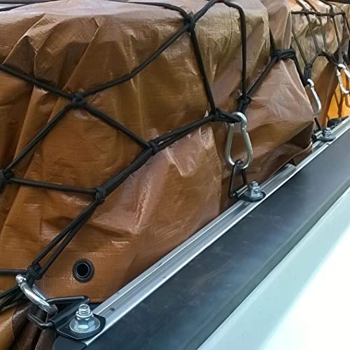 Heavy Duty Truck Bed Tie Down Anchors Rings Trailers Hook Cargo Bolt on V Ring Pickups Rail Accessories (4 Pack) - size: 4 Pack