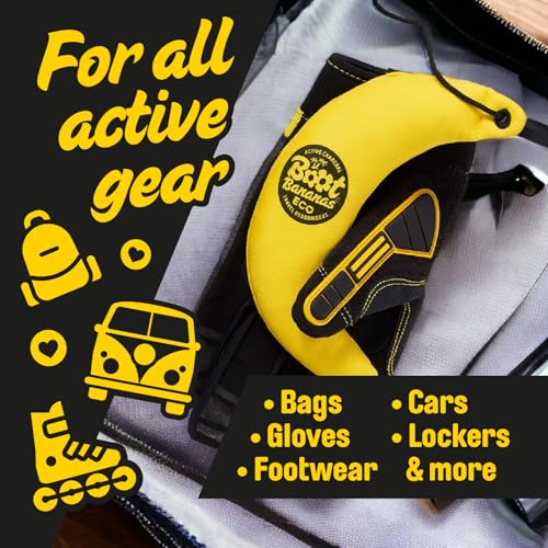 Boot Bananas Eco Travel Deodorisers, Lightweight, Reusable, 1 Pair - Light | Eco-friendly, reusable, lasts up to 12 months, neutralizes odors, purifies air, perfect for sports shoes and gloves, Boot