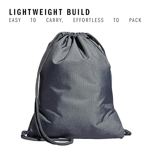 adidas Alliance Sackpack – Drawstring Backpack for Sports, Small Gym Bag, Jersey Onix Grey/Rose Gold/2, OSFA - color: Jersey Onix Grey/Rose Gold/2