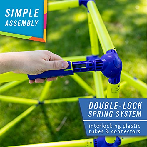 Eezy Peezy Climber with Top - Active Indoor Outdoor Play Set Climbing Dome Equipment Toys - Fun for Kids Ages 3 to 6 Years Old, Green and Blue - color: Green/Blue