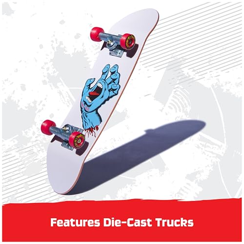 TECH DECK Santa Cruz Handboard, Authentic Mini Skateboard | 9x Larger than a Fingerboard, Hands Only, Authentic Graphics, Die-Cast Trucks, Skateboard Gifts for Kids & Collectors Ages 6+ - style: Santa Cruz