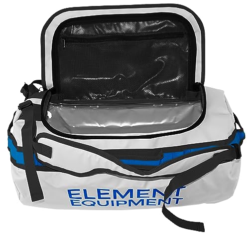Element Equipment Trailhead Duffel Bag Shoulder Straps Waterproof Light Grey/Blue Large - color: Light Grey/Blue, size: Large 85 Liters