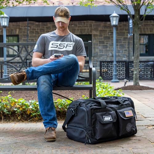 Serious Steel Fitness Heavy Duty 1000D Nylon Duffel Gym Bag (Black - Big Bud) - color: Black, style: Duffel Bag (Big Bud)